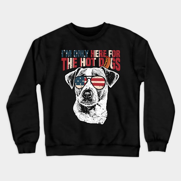Jack Russell Terrier Shirt Funny 4th of July Pup Tee Crewneck Sweatshirt by Madfido
